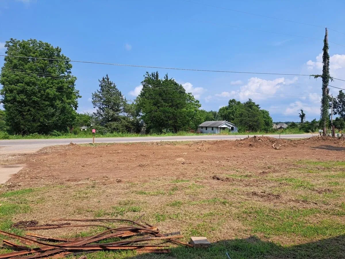 Lot graded flat and left ready for what comes next